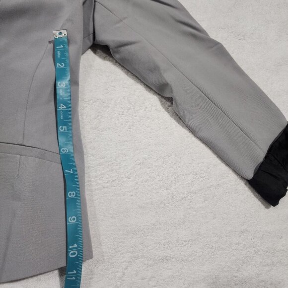 Worthington Blazer Grey One Button Closure Fully Lined Size M - Picture 5 of 7